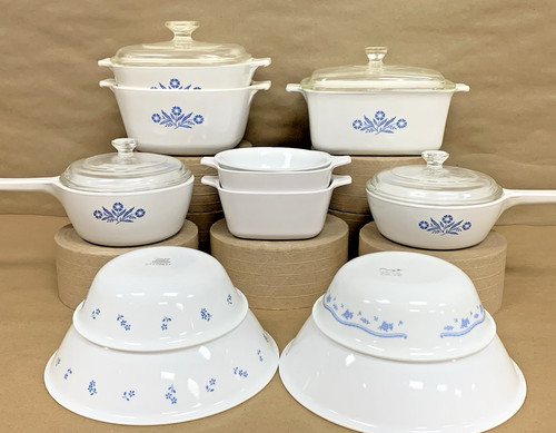 Vintage corning ware blue - corning,